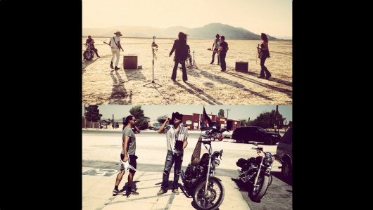 Mike Bruce Films on location with Angie and The Deserters