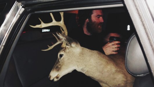 Chet Faker on the set of "Gold"